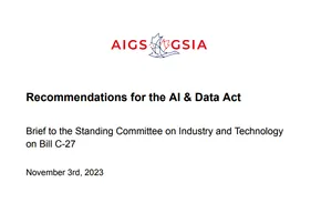 AIGS Canada Bill C-27 Brief